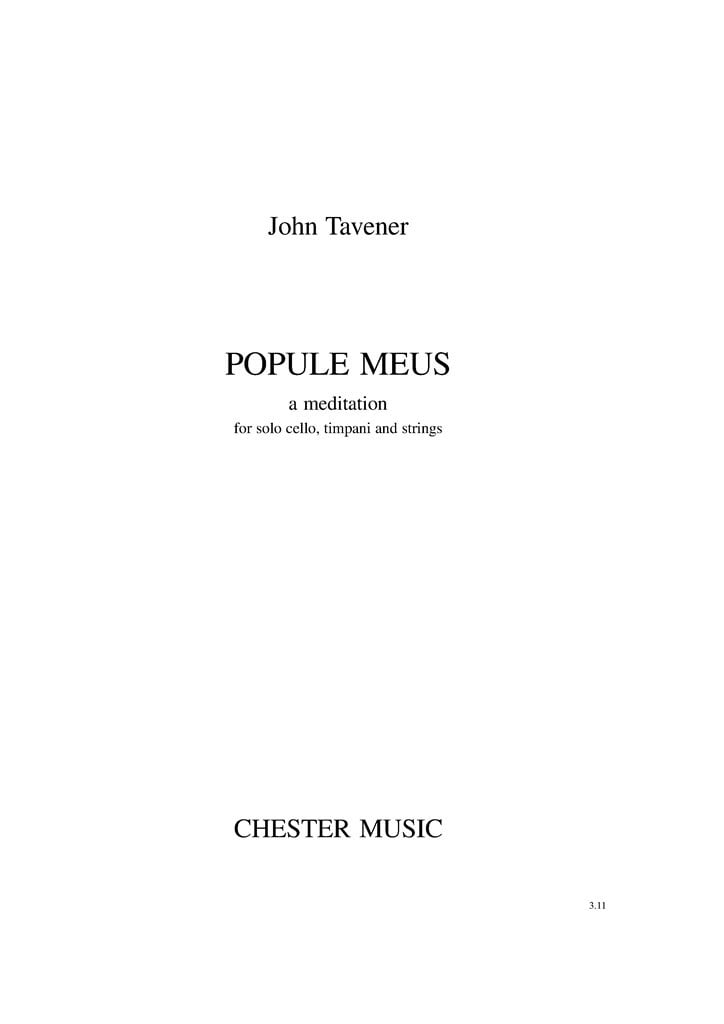 Popule Meus - a Meditation